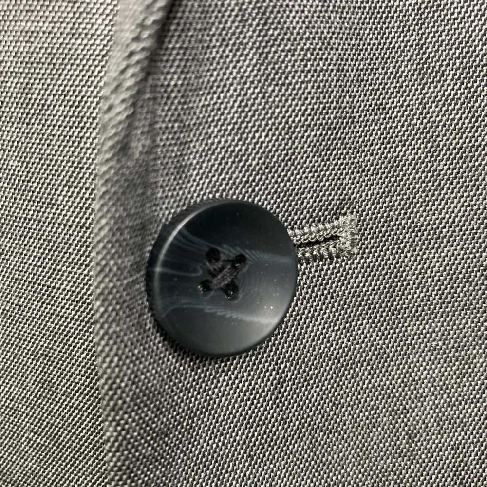 Haggar Suit Mens 50R Gray 2 Button Polyester Rayon Pants 42W 30L